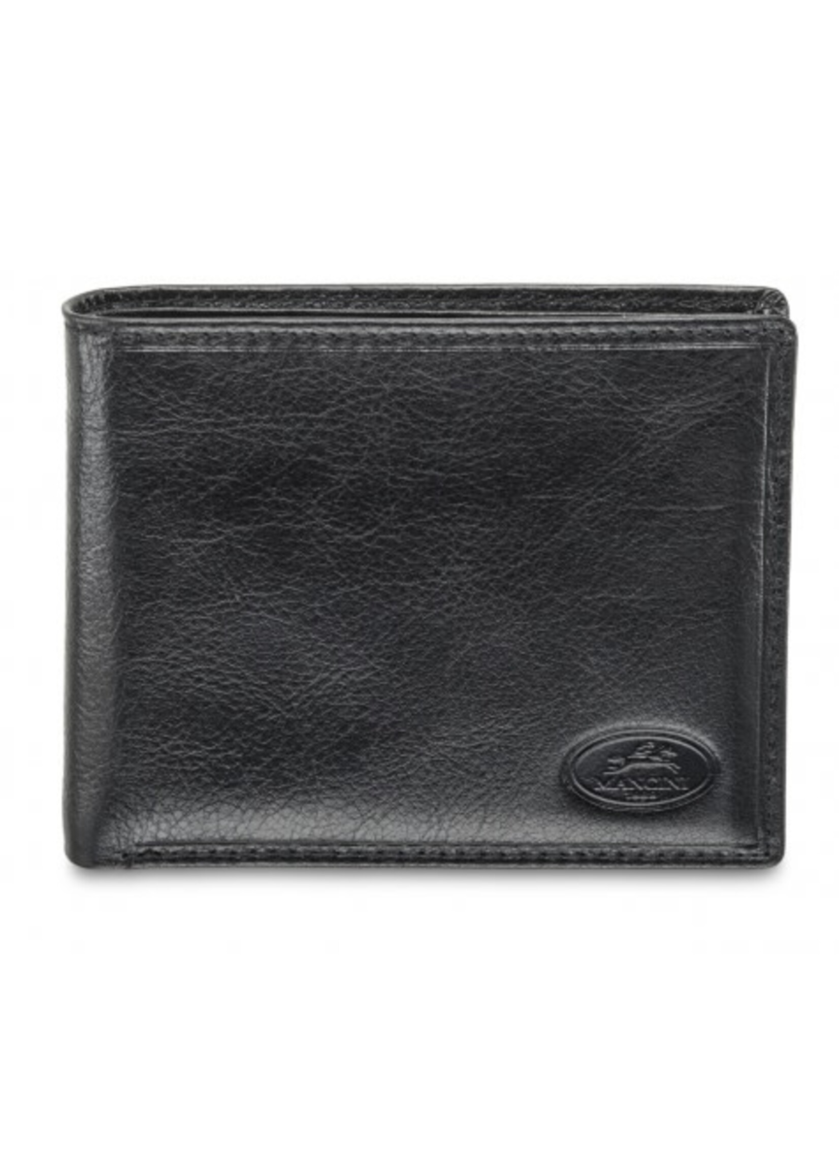 Mancini Men`s RFID Secure Billfold with Removable Passcase - Black