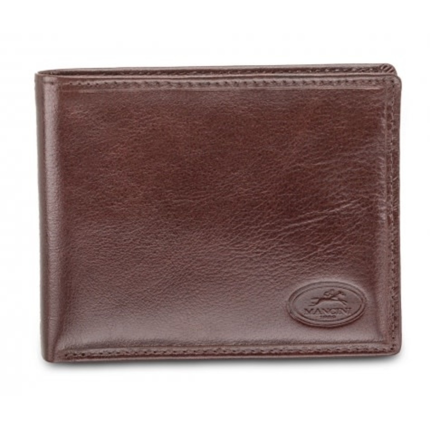 Mancini Men`s RFID Secure Billfold with Removable Passcase - Brown