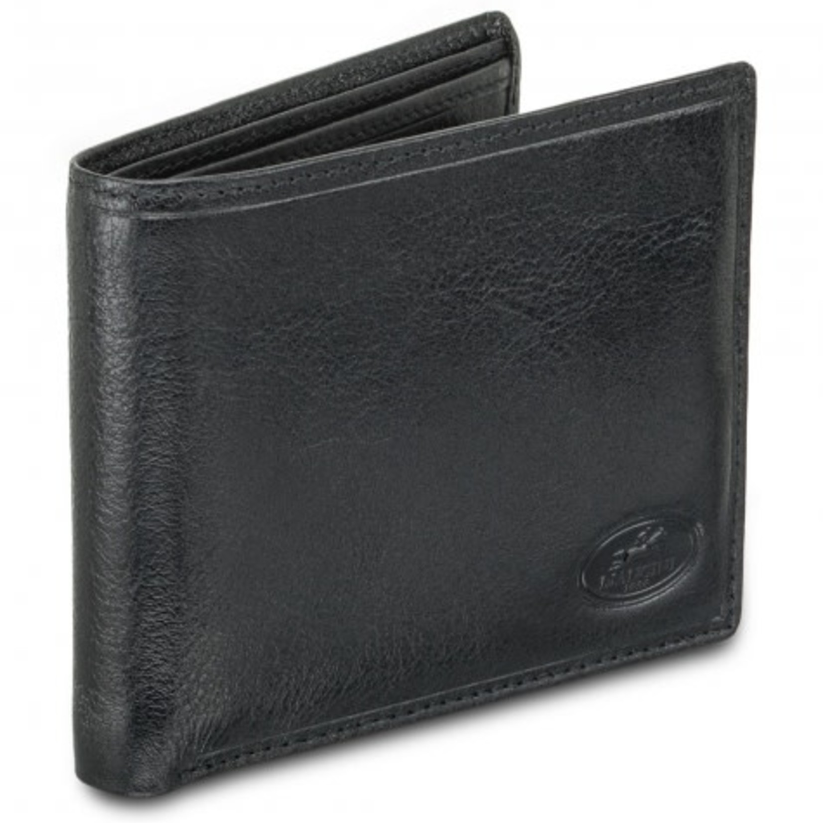Mancini Men`s RFID Secure Wallet with Removable Passcase and Coin Pocket - Black