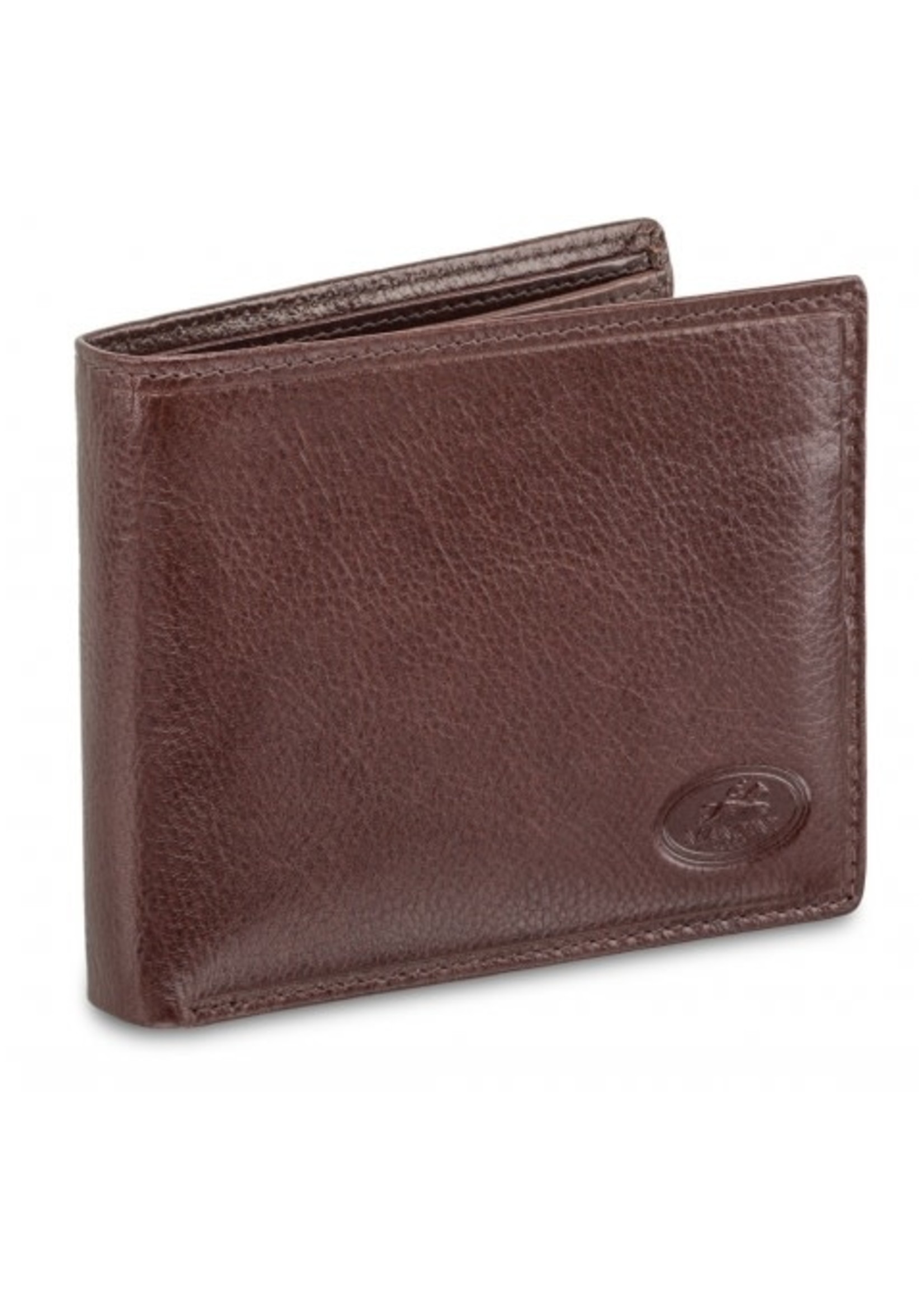 Mancini Men`s RFID Secure Wallet with Removable Passcase and Coin Pocket - Brown
