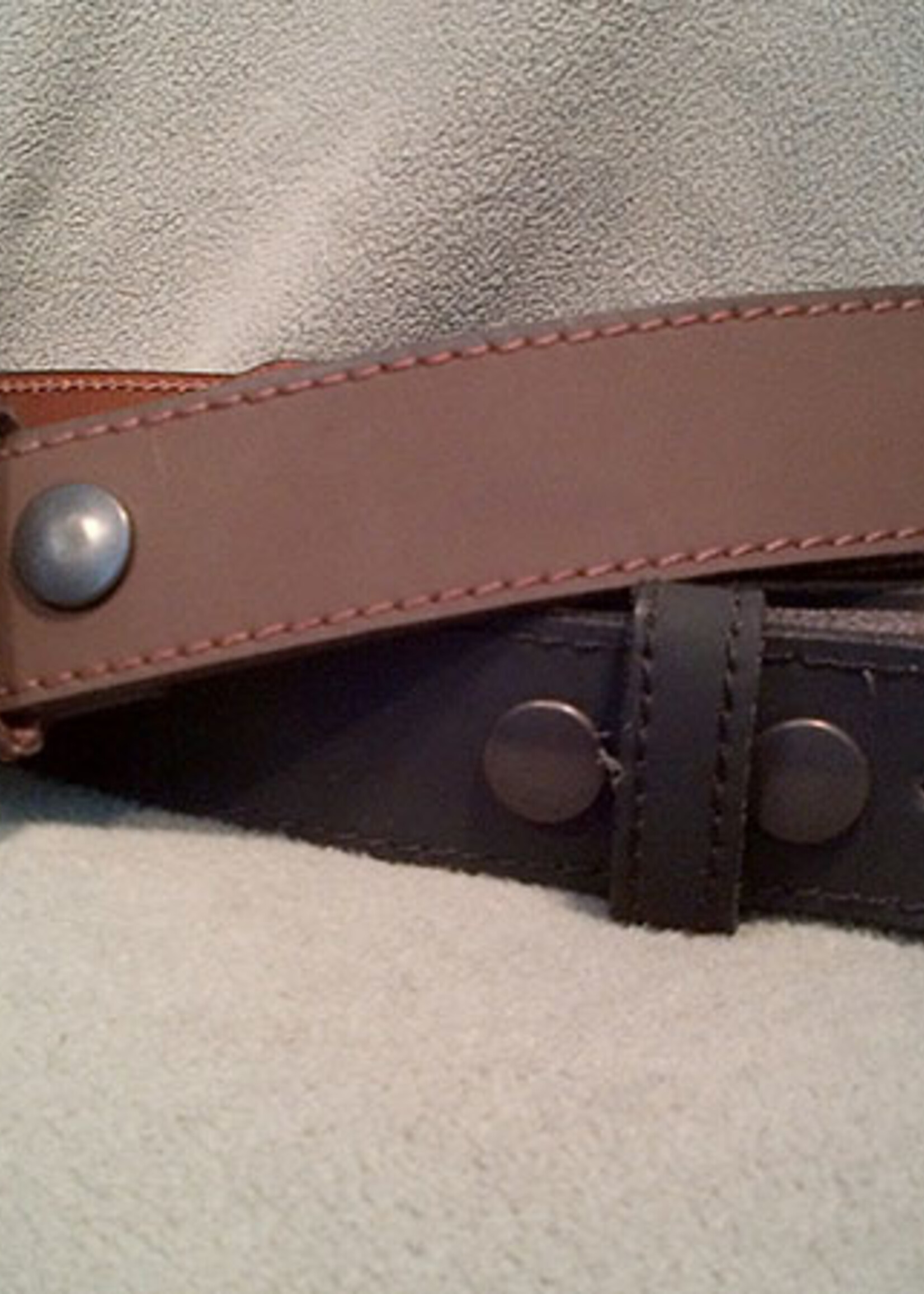 Europe Dezines Europa Dezines - Brown Nubuck Leather Belt