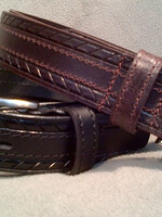 Europa Dezines Europa Dezines - Embossed Leather Belt (5200)