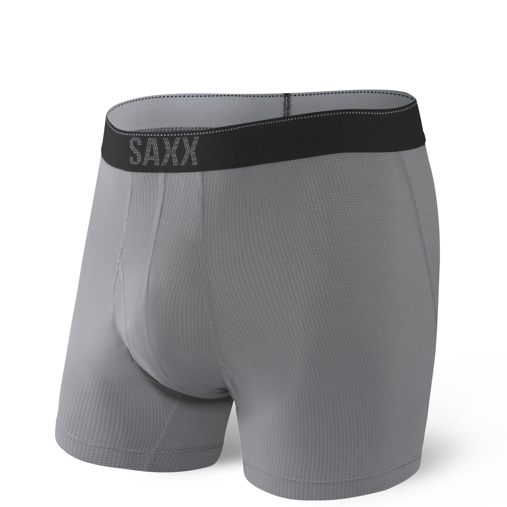 SAXX QUEST 2-PACK Quick Dry Mesh  Boxer Brief / Black/Dk Charcoal II