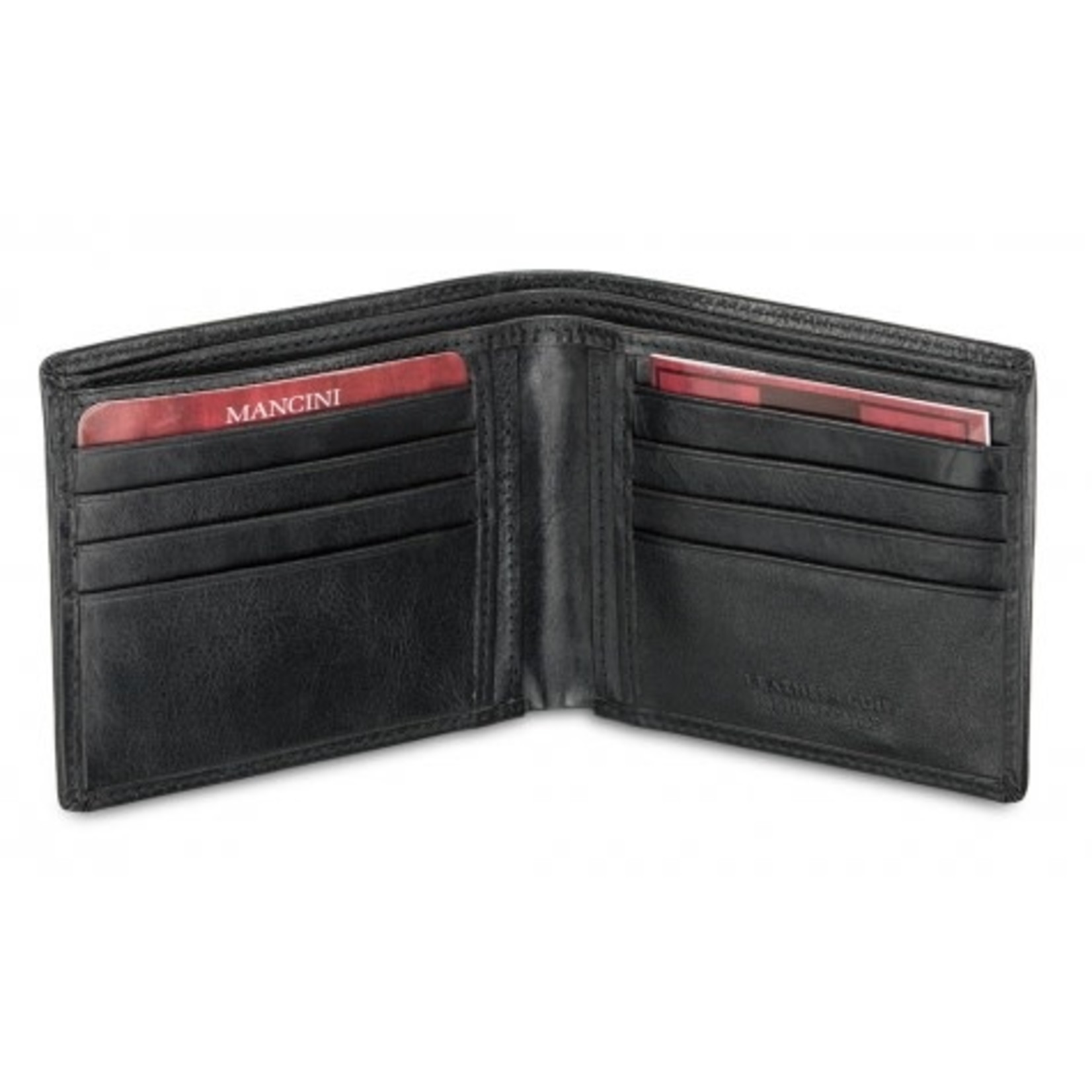 Mancini Men's RFID Secure Classic Leather Billfold