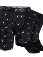 2UNDR 2UNDR - Boxer / Sock Combo - Rockin' Plaid