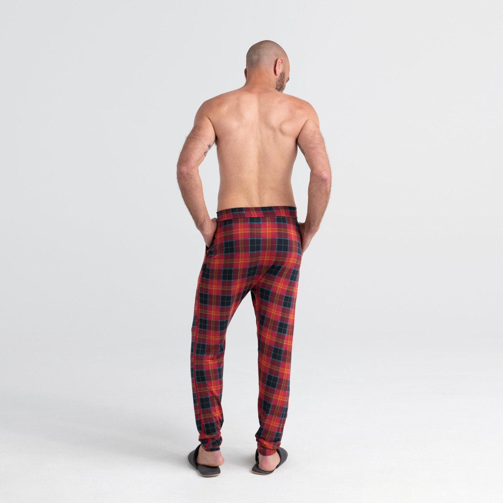 SAXX SNOOZE Pants /        Red Aberdeen Flannel