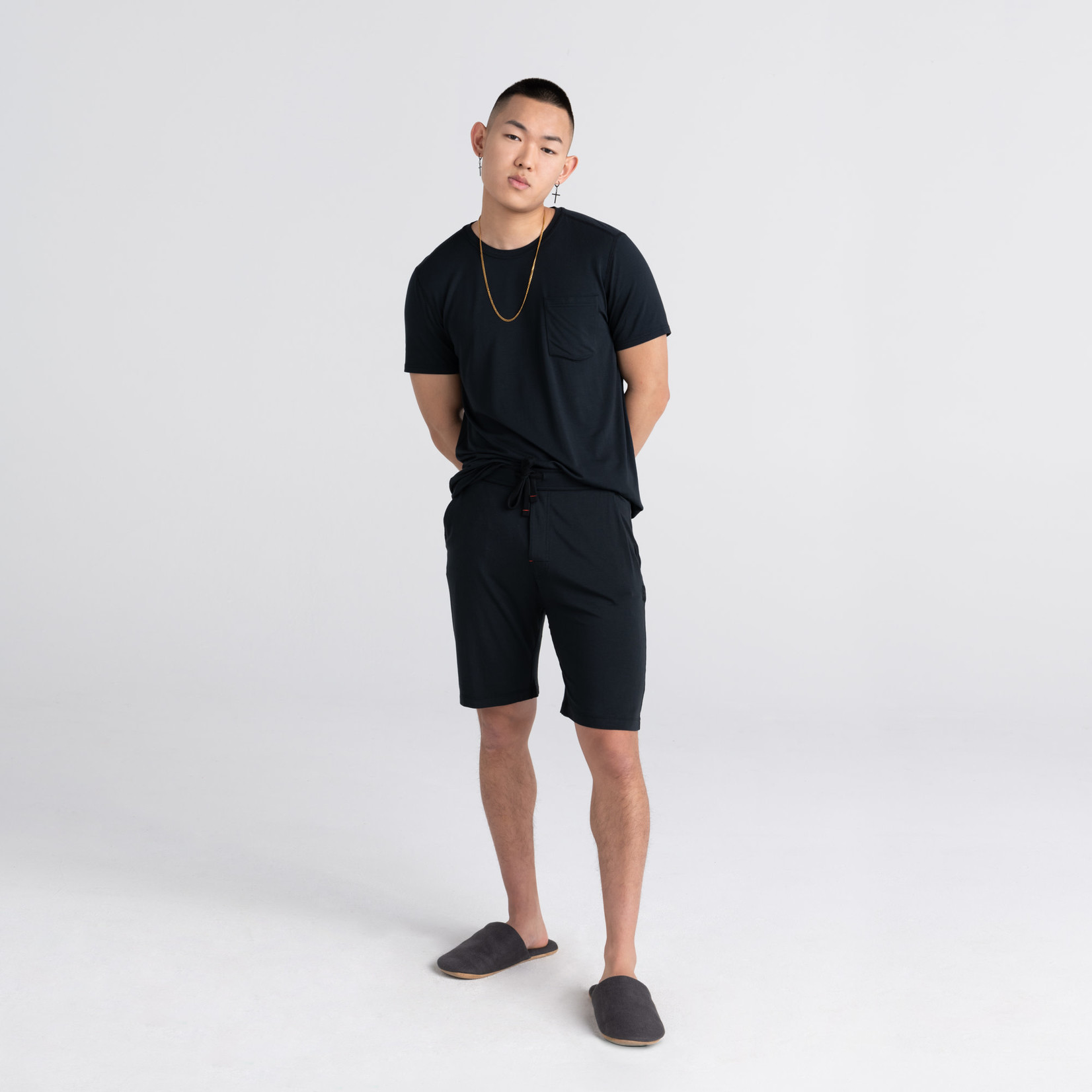 SAXX Sleepwalker Short Sleeve Pocket Tee - Black