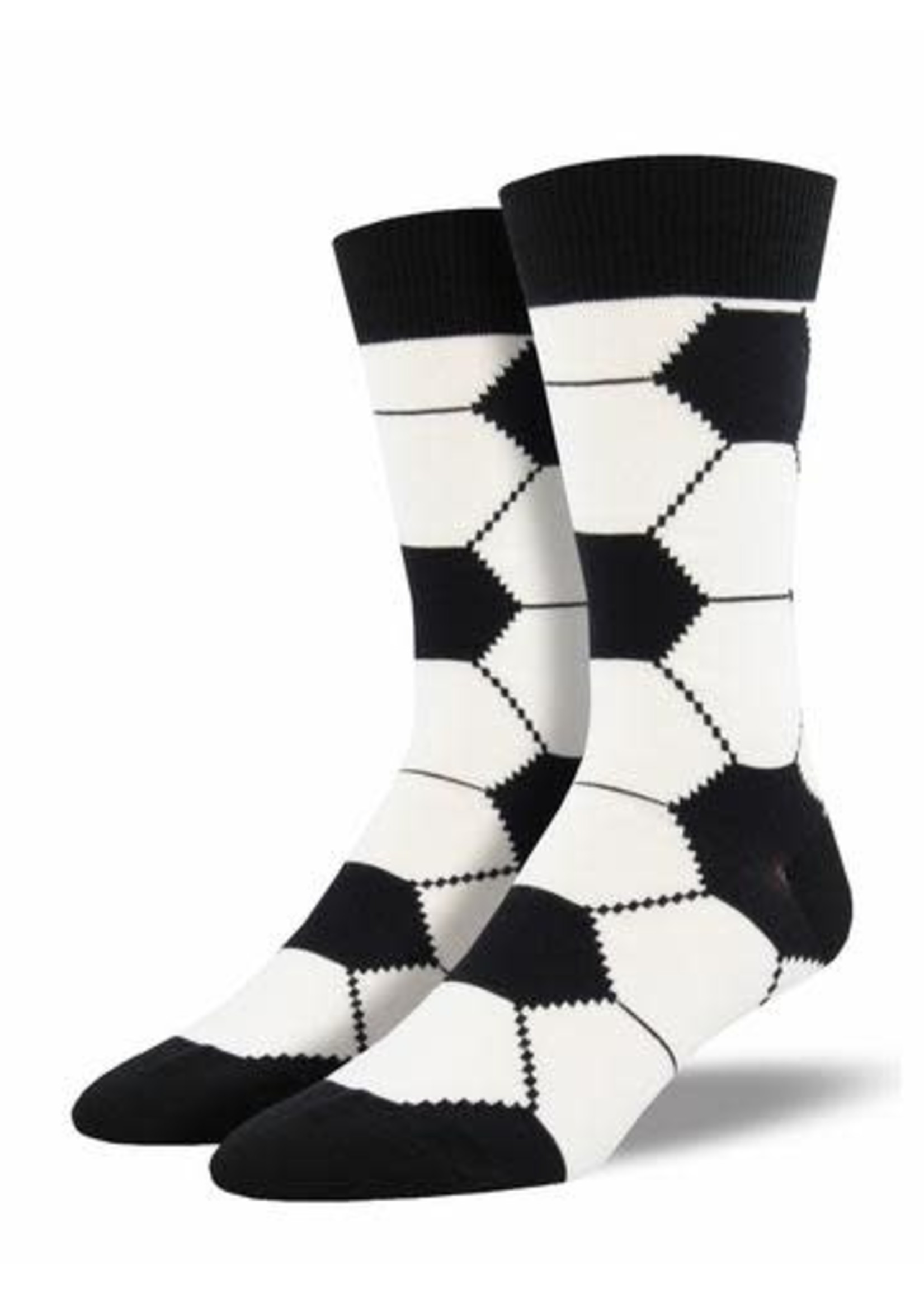 Socksmith Canada Inc Men's "Goal" Cotton Crew Socks
