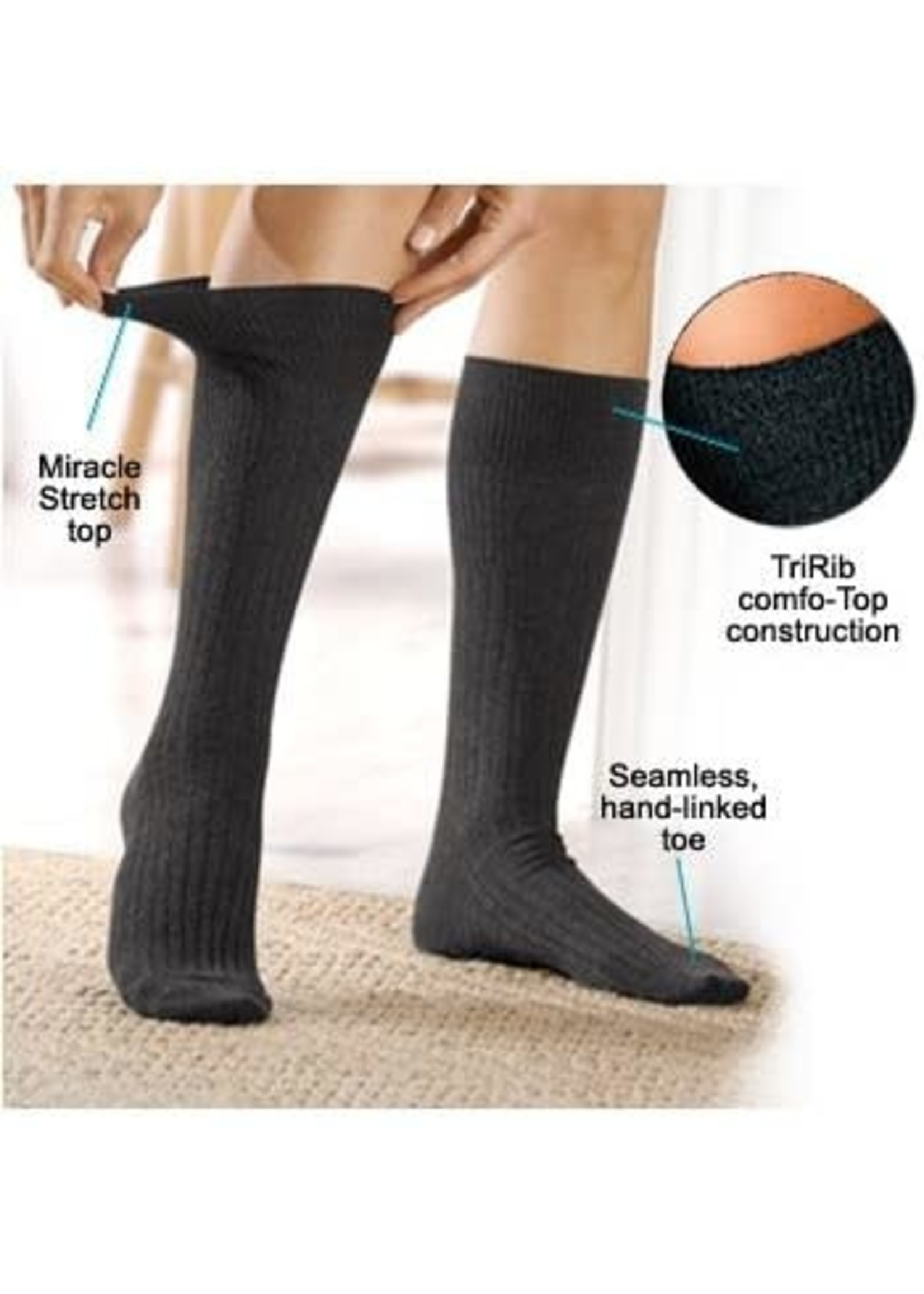 Simcan Socks Simcan's Tender Top Cotton Mid Calf Sock