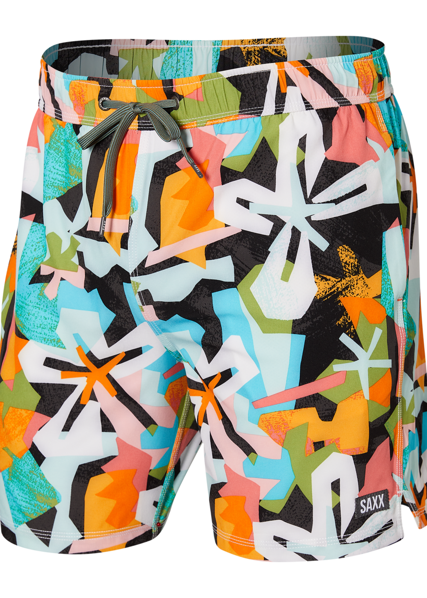 SAXX OH BUOY Swim Shorts 7" / Multi Asterix Tropix