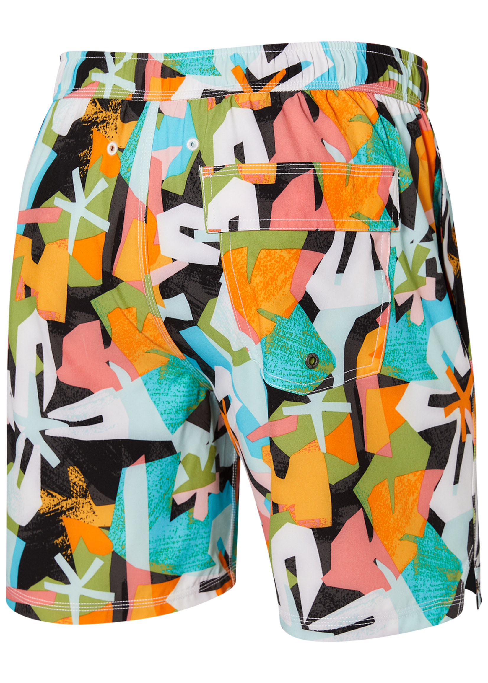 SAXX OH BUOY Swim Shorts 7" / Multi Asterix Tropix