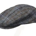 Crown Cap Crown Cap - Blue Harris Tweed Flat Ivy (46689H500)