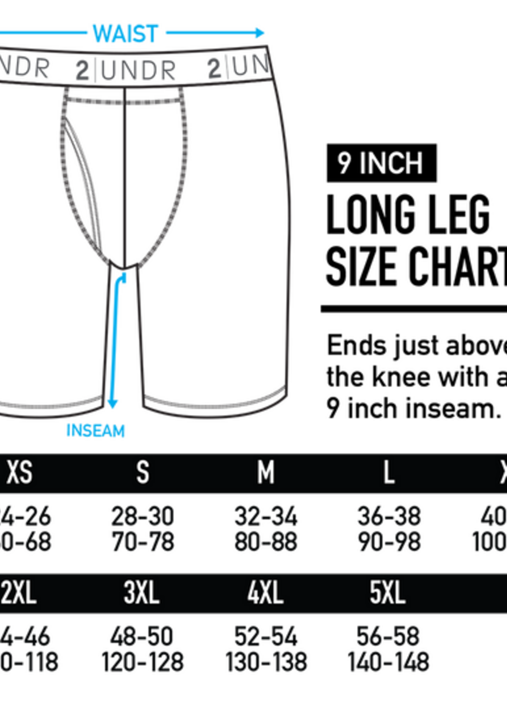 2UNDR 2UNDR Swing Shift Long Leg - Navy/Grey