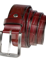 7 Downie Street 7 Downie St - Croc Bordeaux Belt (230920-10)