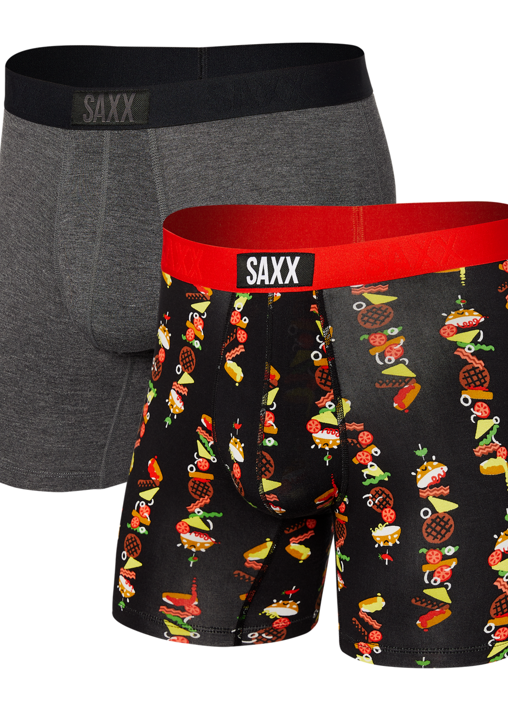 SAXX Vibe - 2 Pack Stacked / Graphite Heather