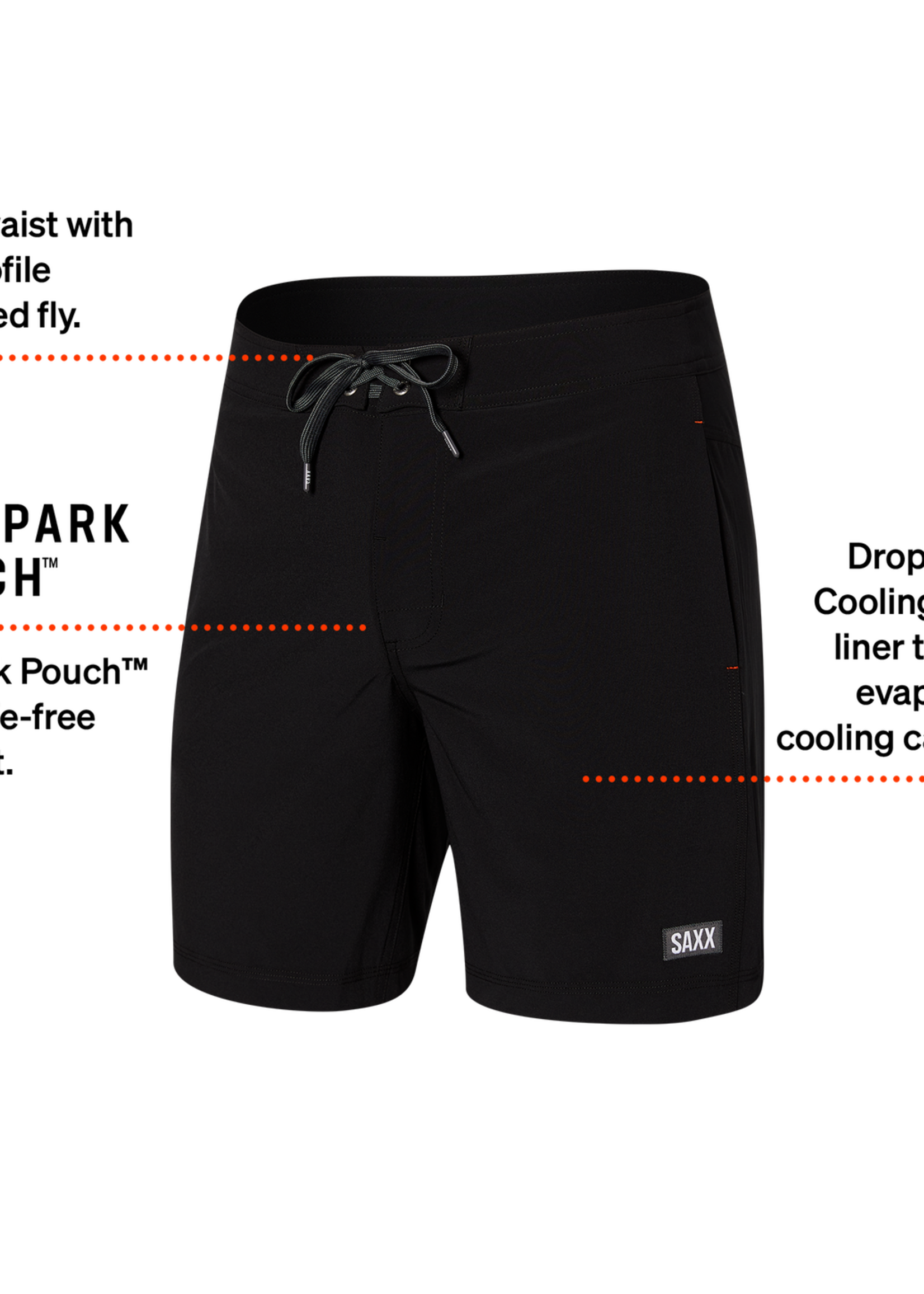 SAXX BETAWAVE Swim Shorts 17" / Black