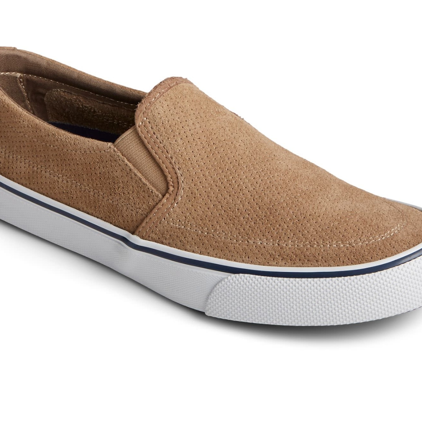 Sperry perforated slip on sneakers sale