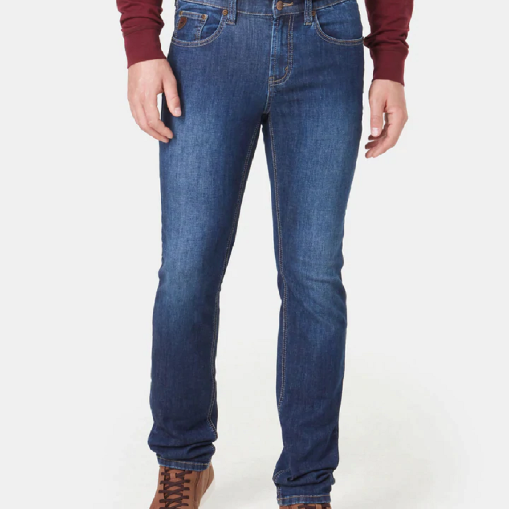 Lois Jeans Canada Brad-L Straight Leg Stonewash Jeans (1116-7225-20)