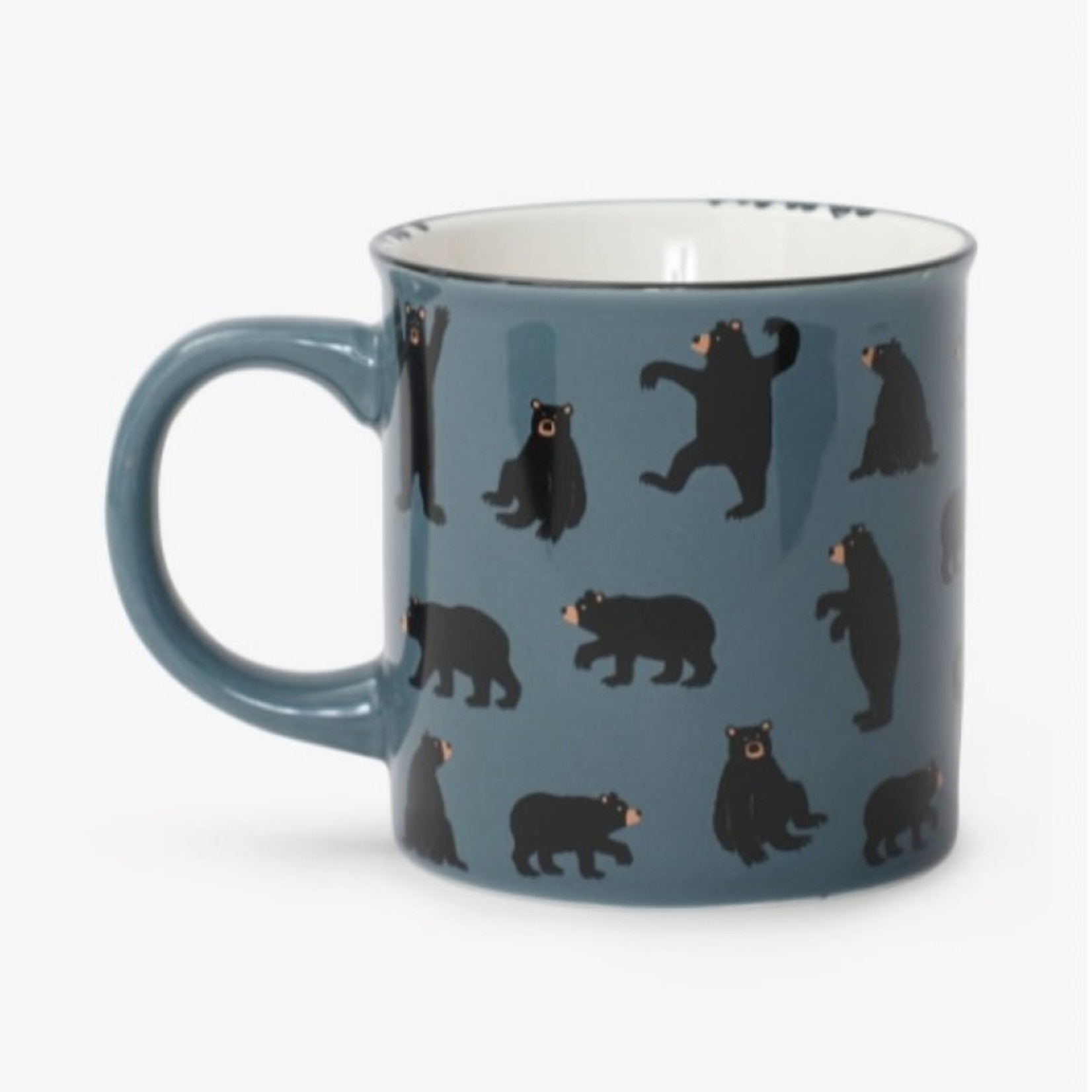 Hatley Charcoal Bears Ceramic Camping Mug