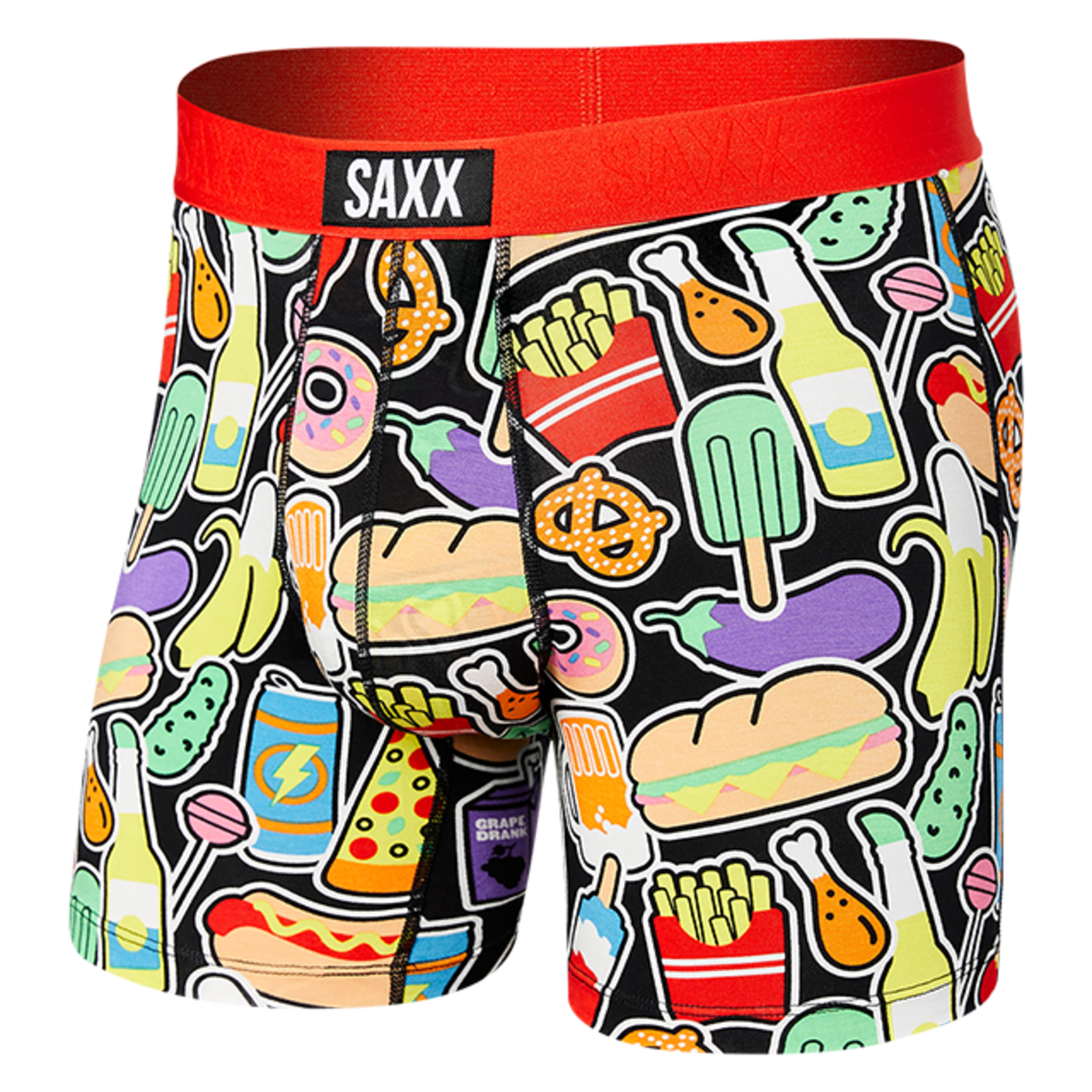 SAXX VIBE Super Soft  Boxer Brief / Sticker Snacks- Multi