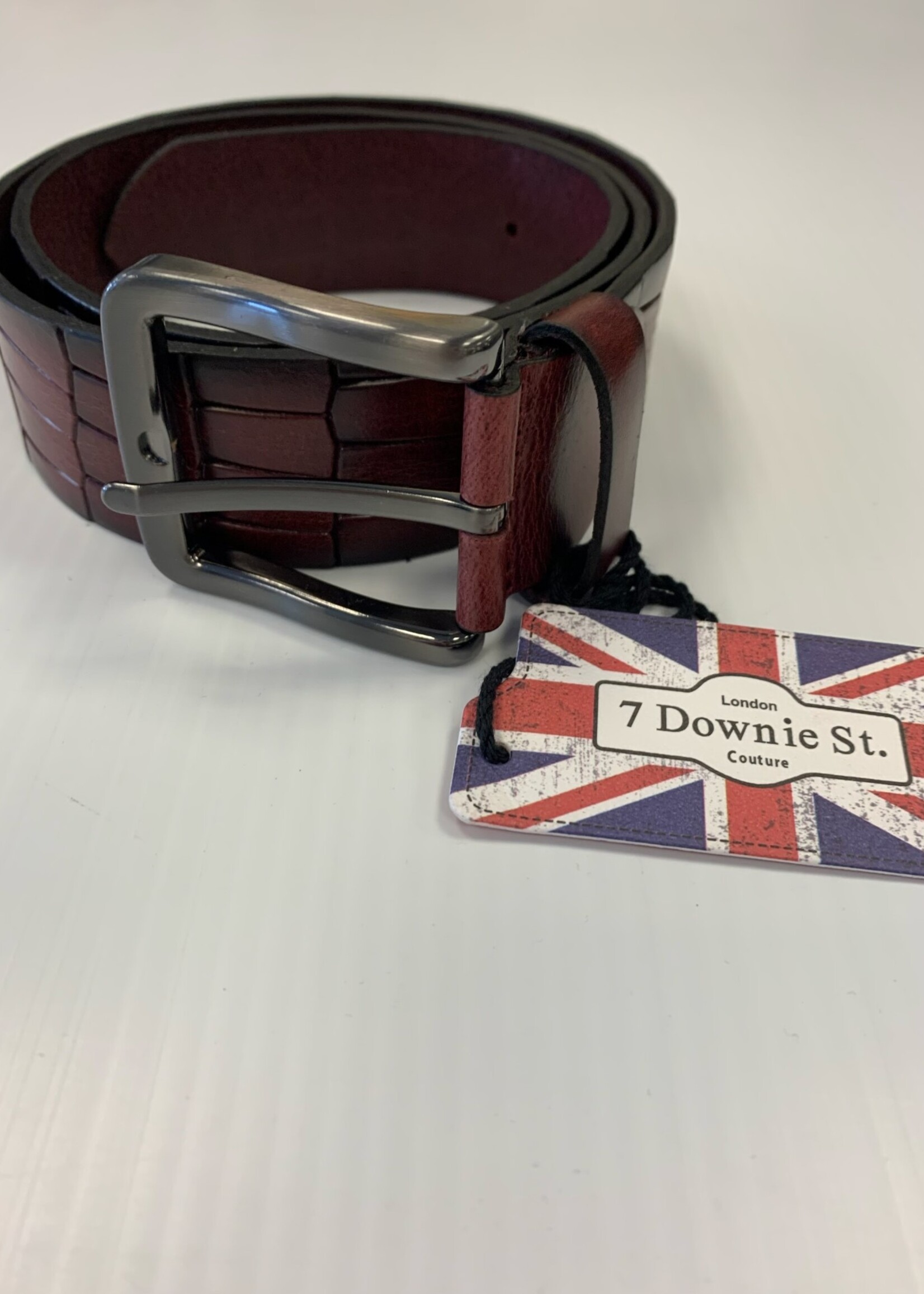 7 Downie Street 7 Downie St  Croc Bordeaux Belt (230920-10)