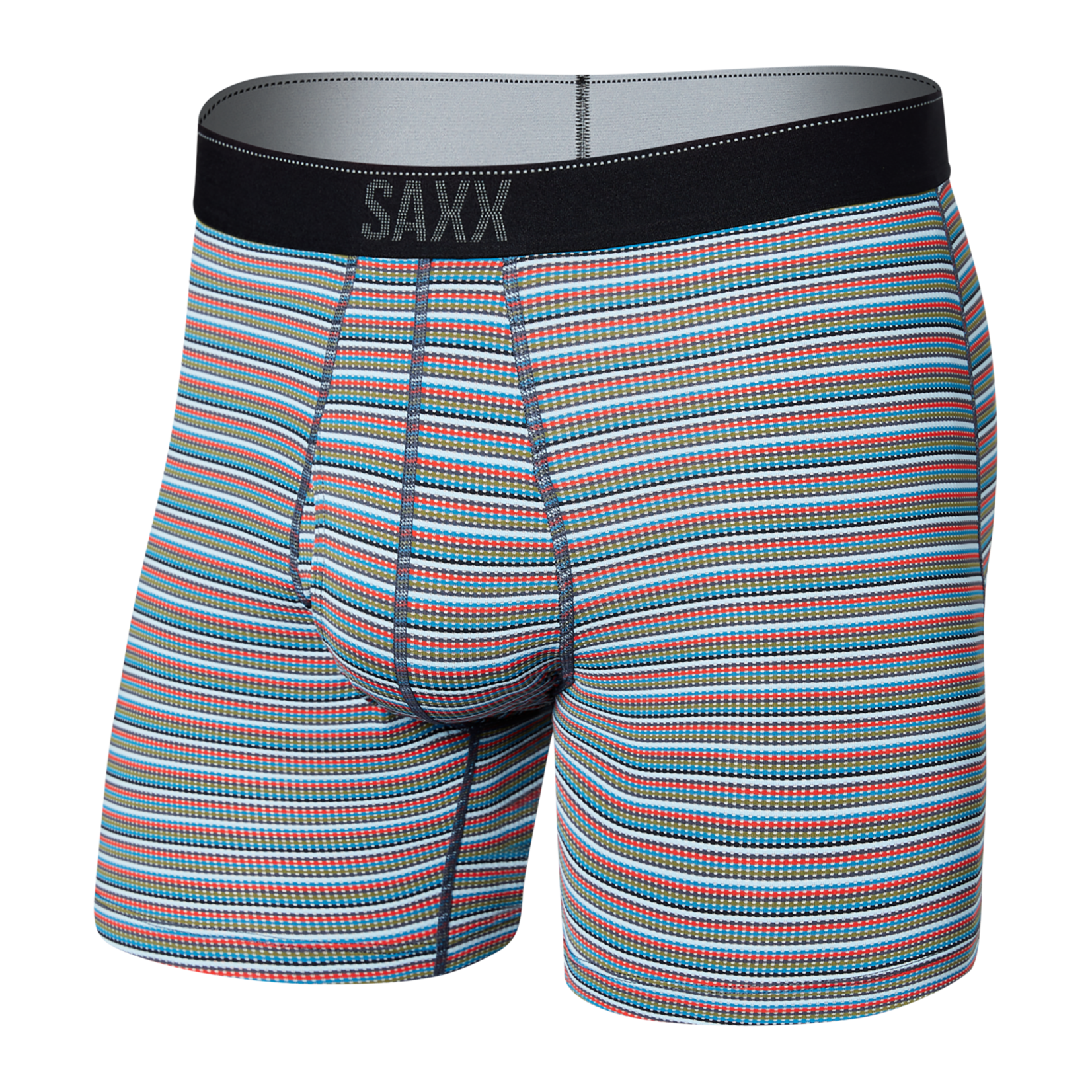 SAXX QUEST Quick Dry Mesh  Boxer Brief / Wilderness Stripe- Multi