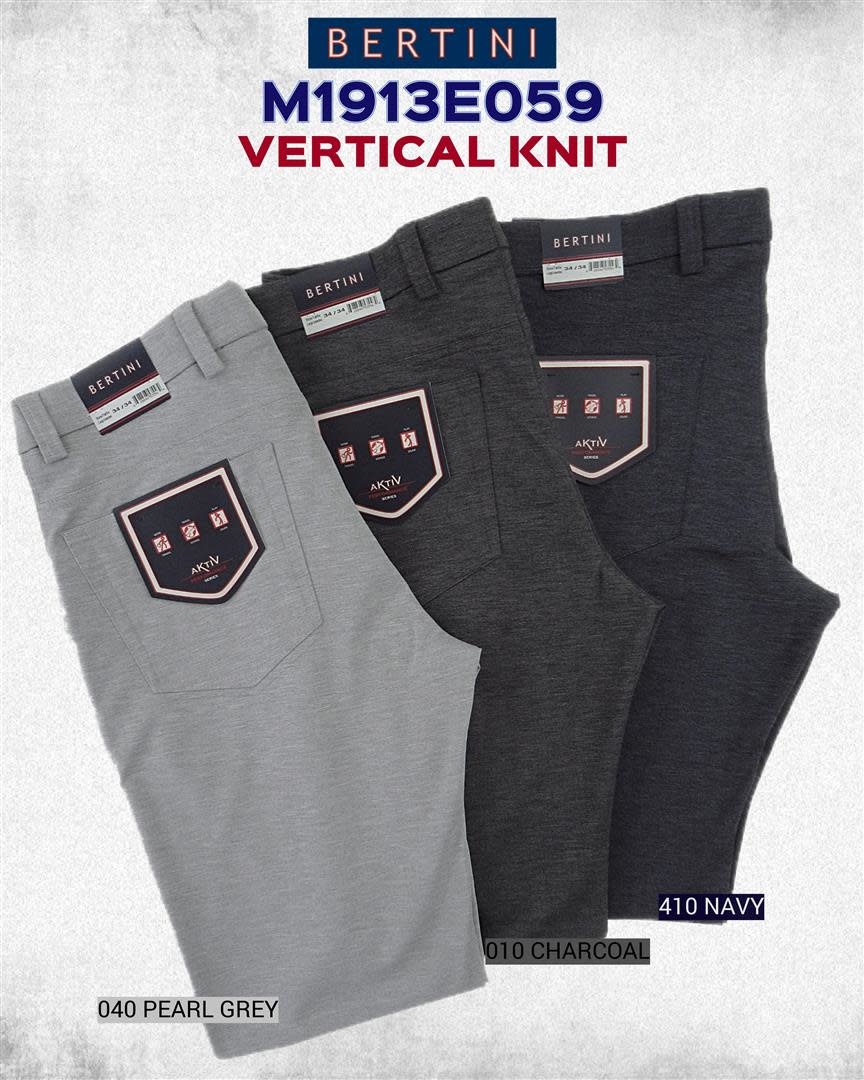 Stretch Knit Dress Pants for men - Bertini