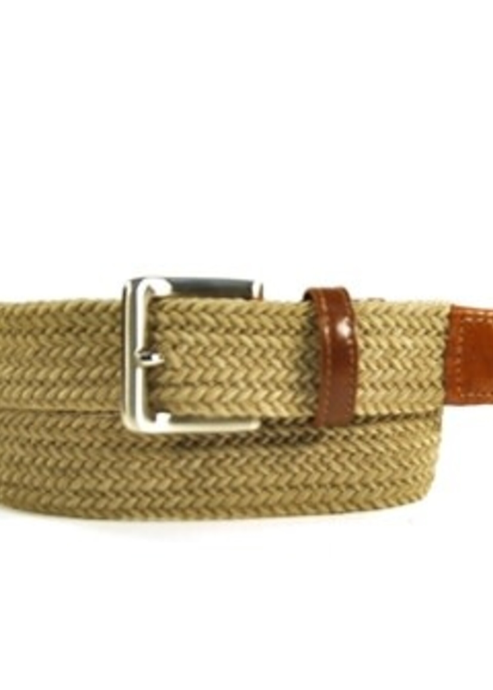 Bench Craft Leather Bench Craft Solid French Braid Elastic Belt
