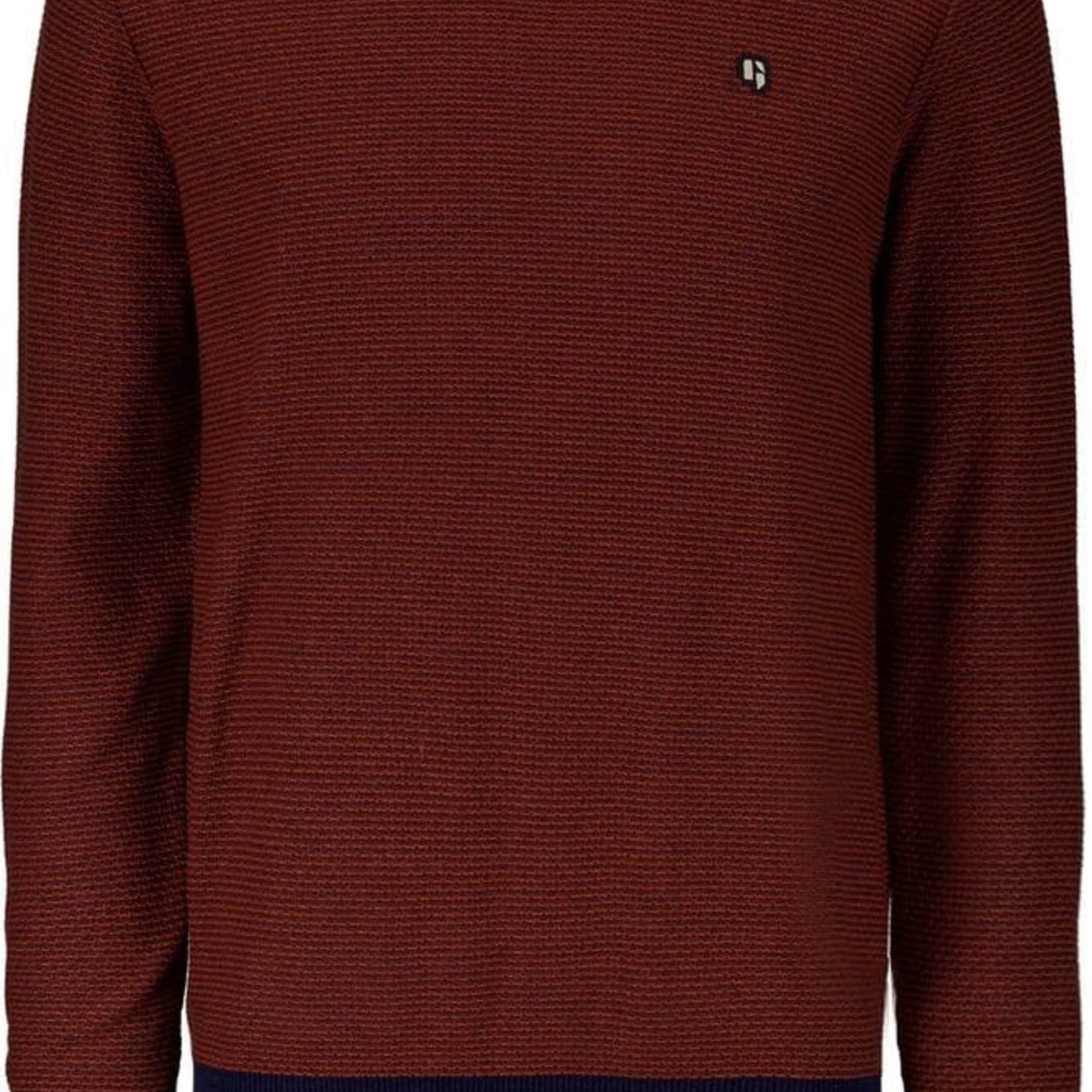 Garcia Red Brown Pullover Sweater