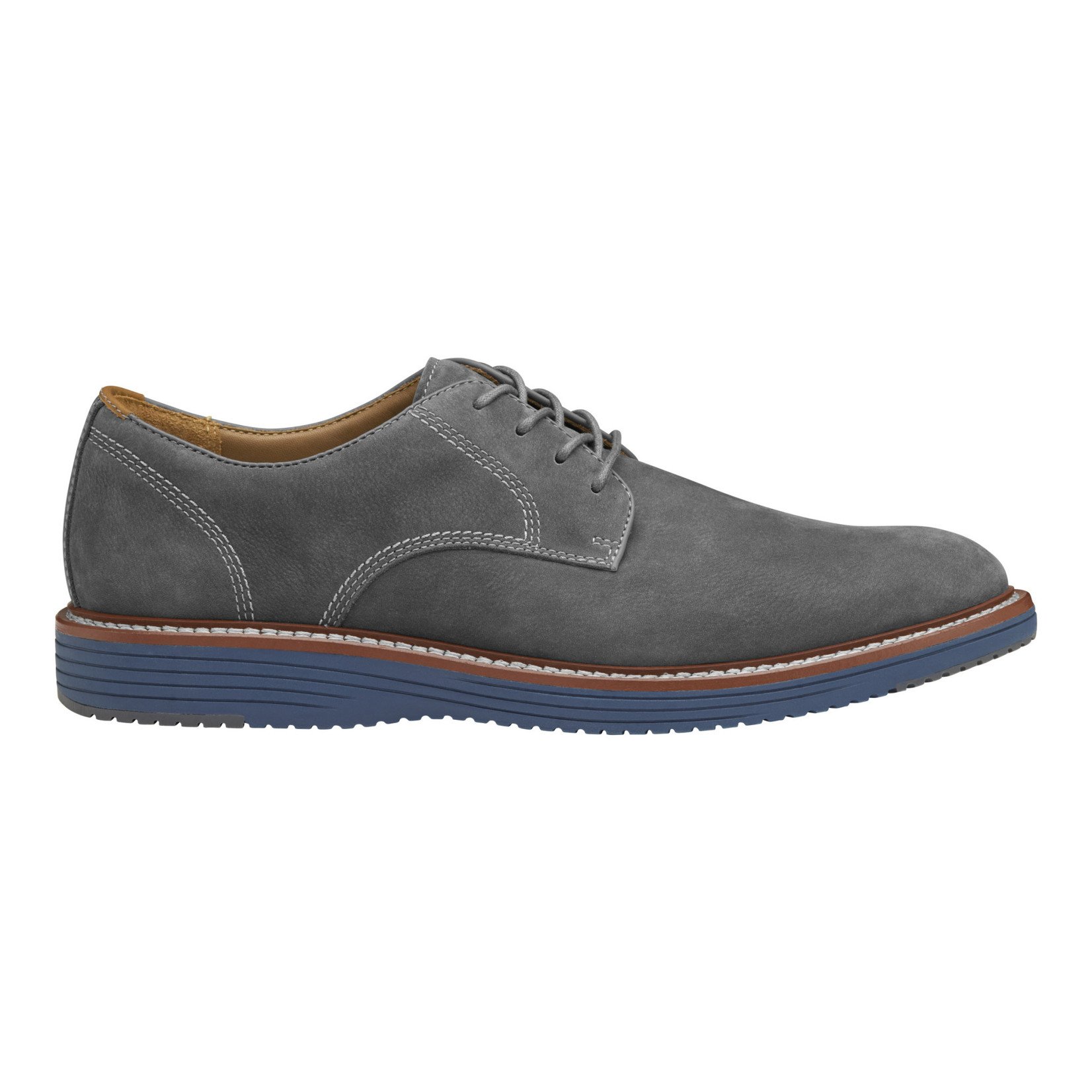 Johnston & Murphy Upton Plain Toe - Grey Nubuck