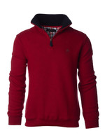 Ethnic Blue Ethnic Blue -  Red 1/4 Zip Sweater (5989R)