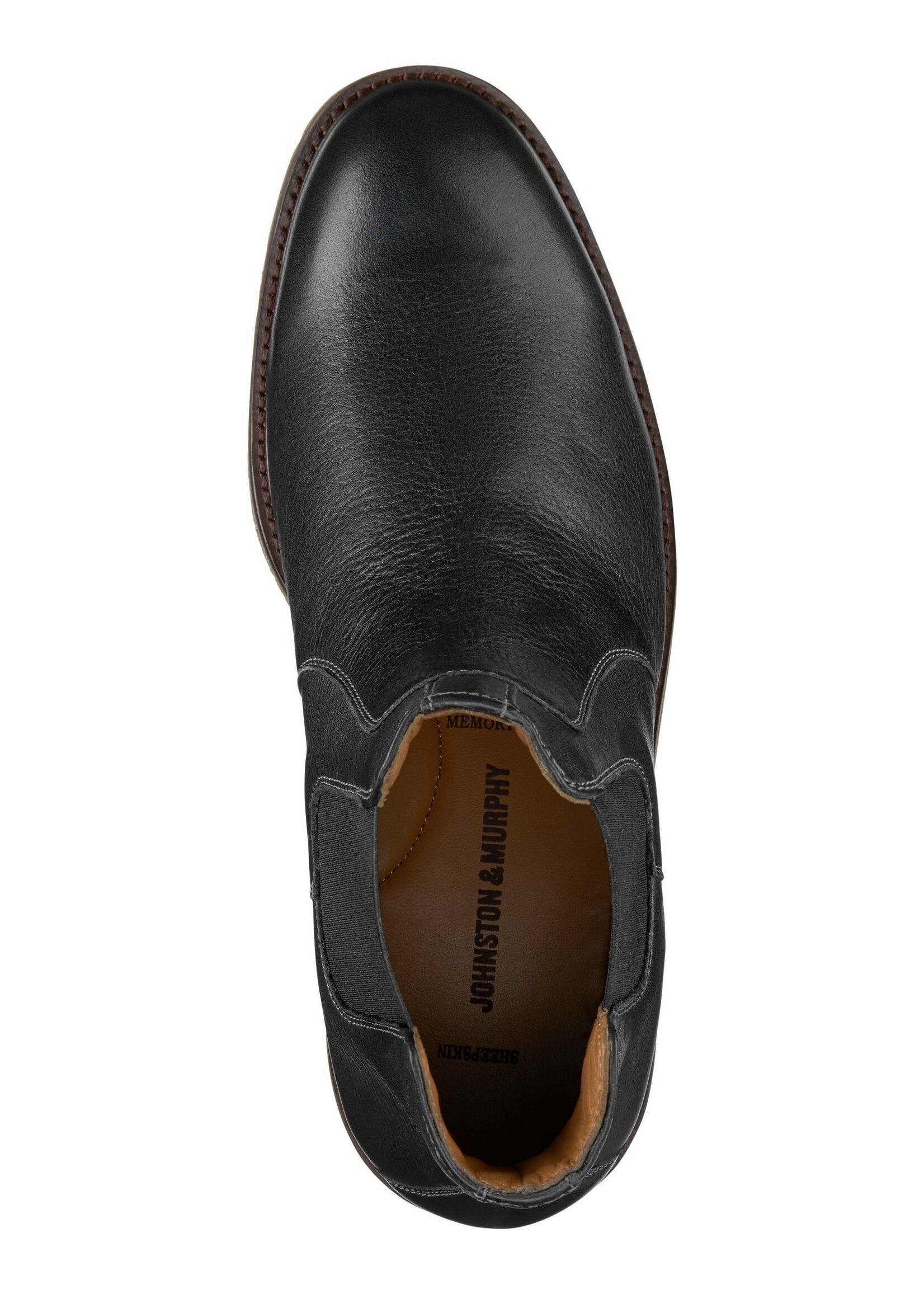 Johnston & Murphy Copeland Chelsea - Black Full Grain Leather