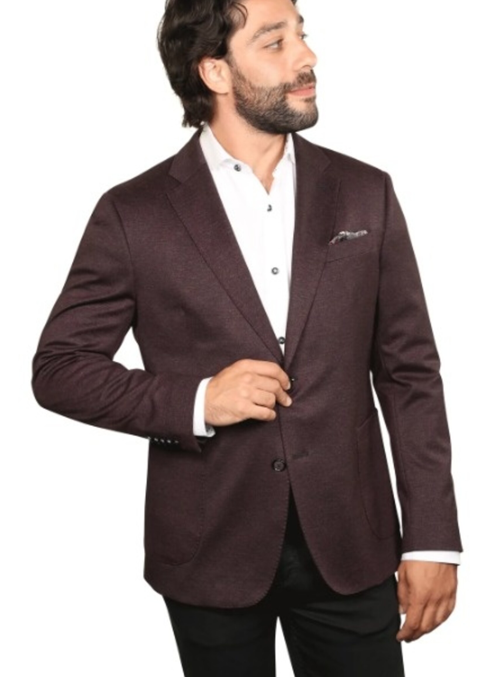 7 Downie Street HIGGINS BURGUNDY SPORT COAT