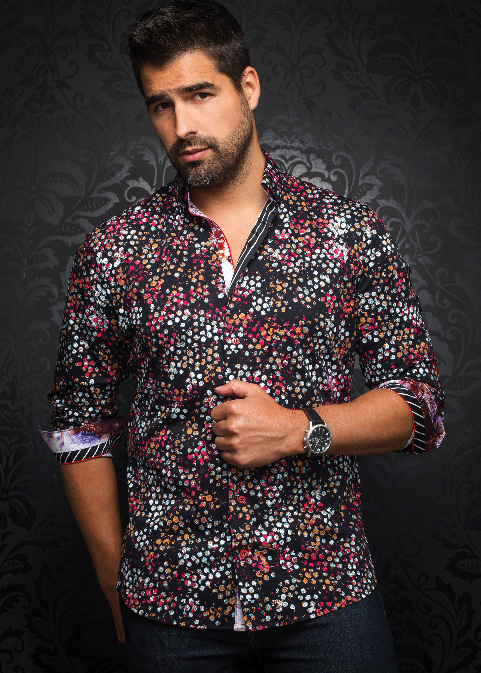 Au Noir Java Long Sleeve Dress Shirt