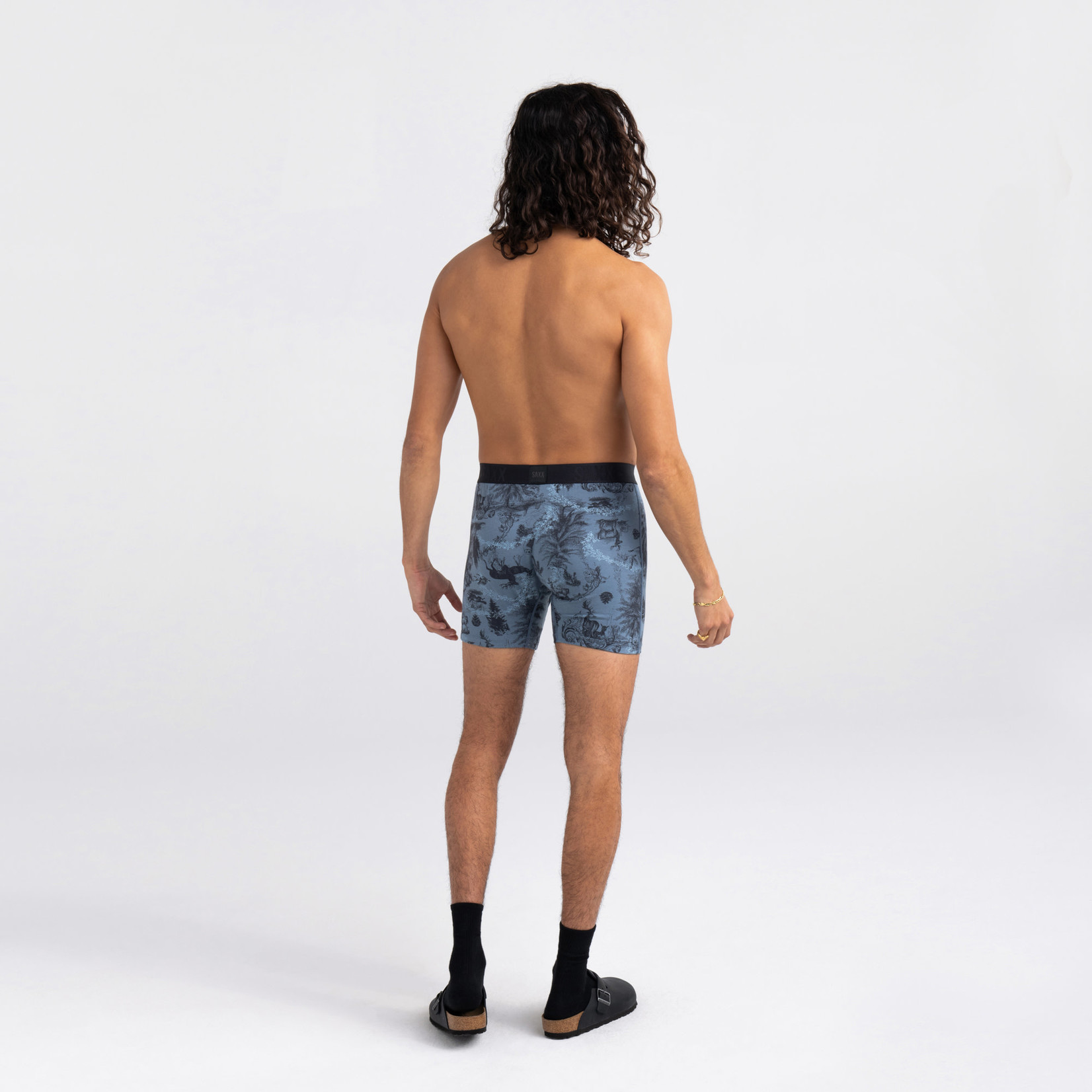 SAXX 22ND CENTURY SILK Boxer Brief / Foile Toile- Blue