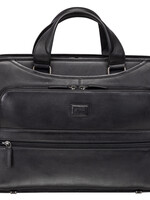 Mancini Mancini - Triple Compartment Leather Briefcase