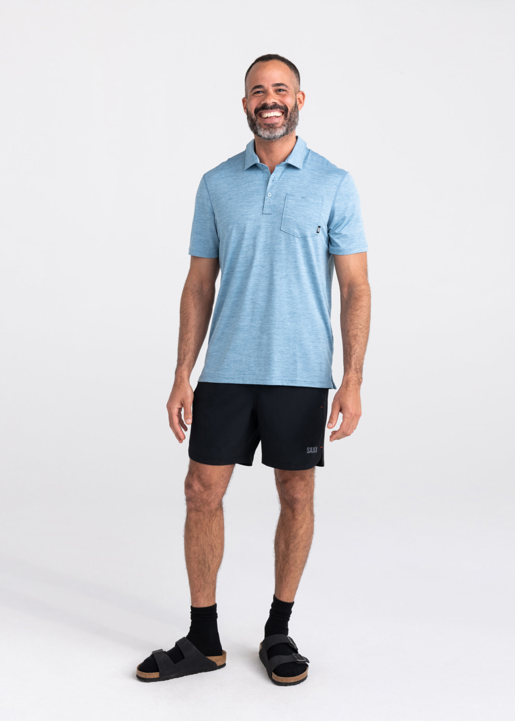 SAXX DROPTEMP™ ALL DAY COOLING Short Sleeve Polo