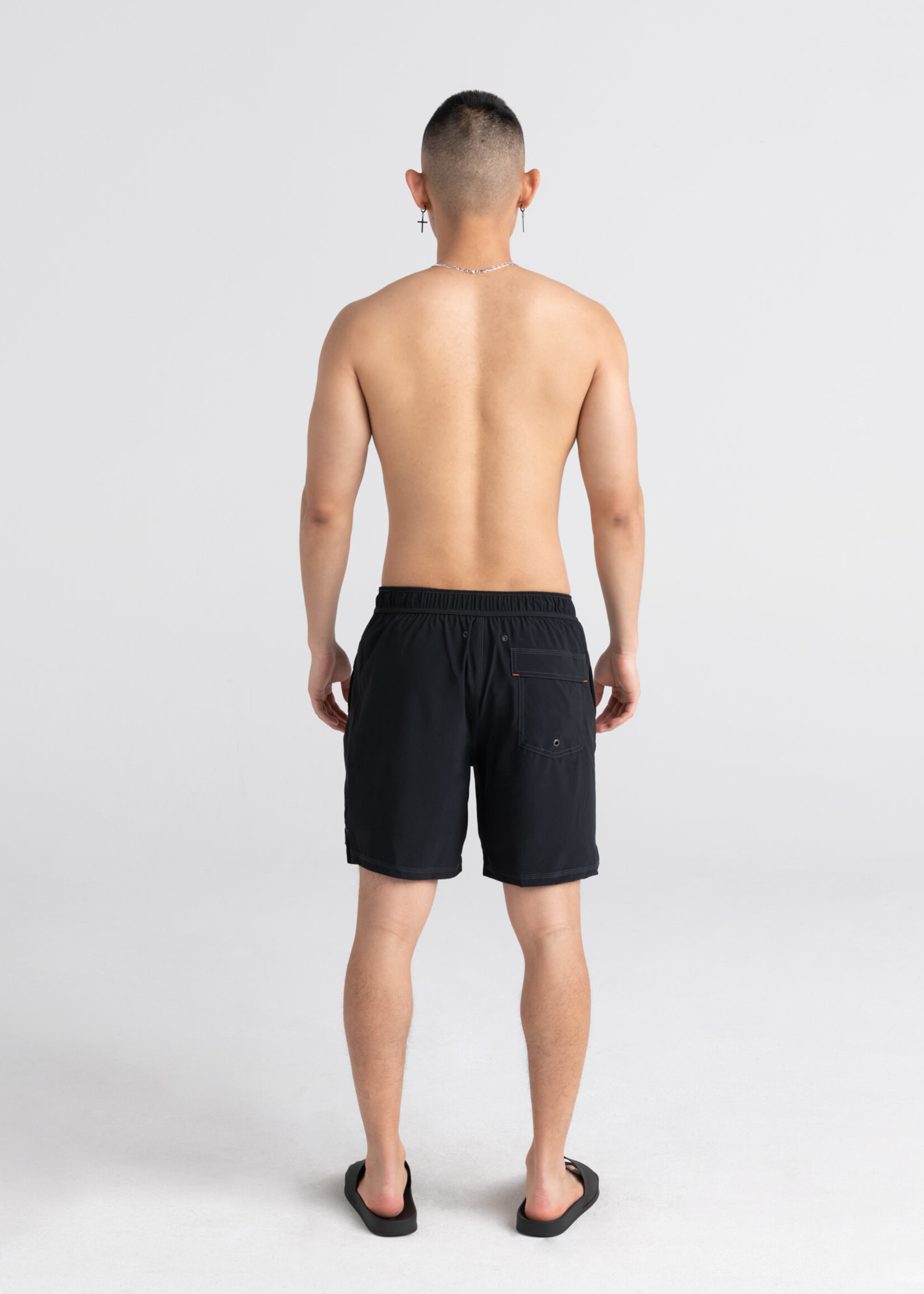 SAXX OH BUOY Stretch Volley Swim Shorts 7" / Black
