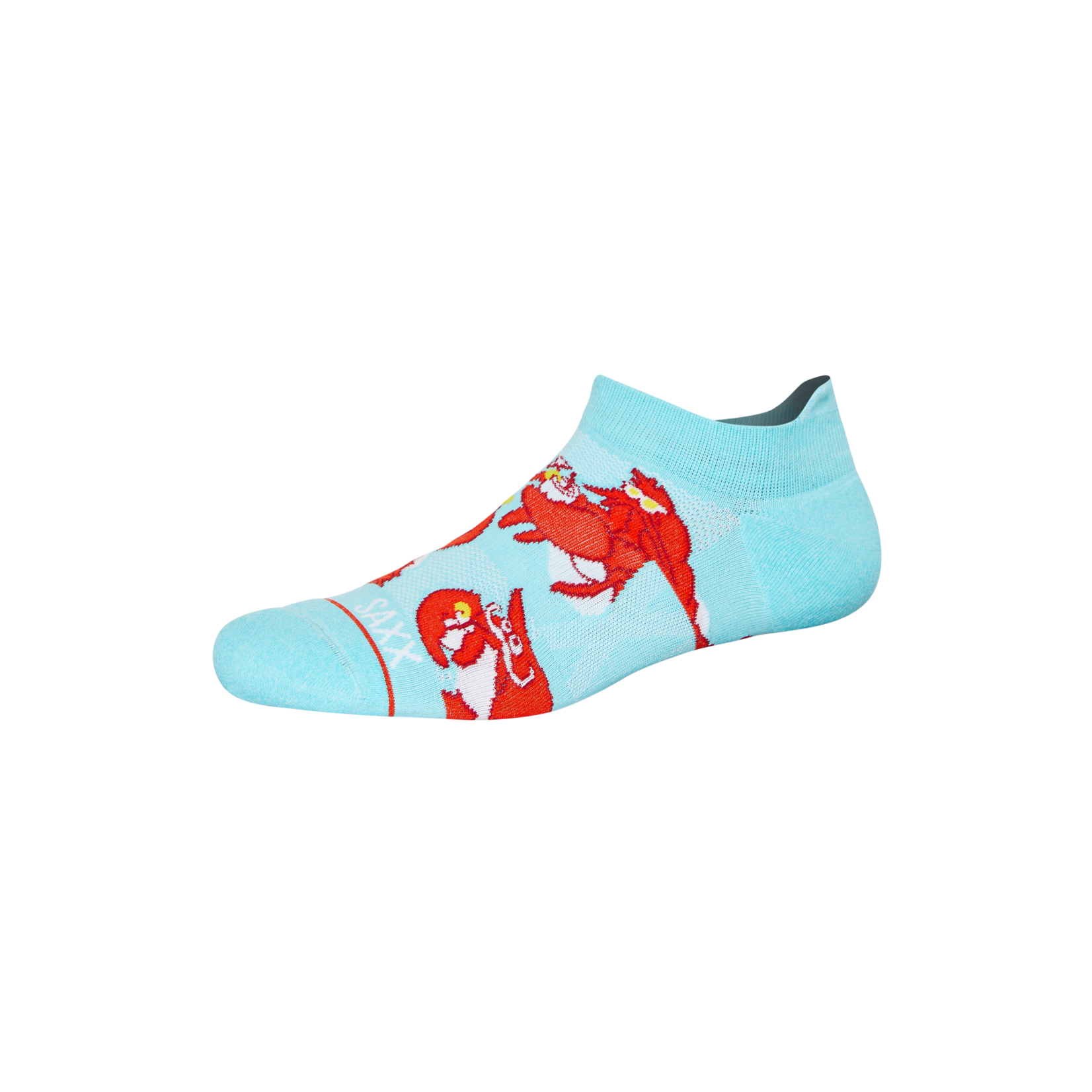 SAXX WHOLE PACKAGE Low Show Socks / Lobster Lounger- Aqua