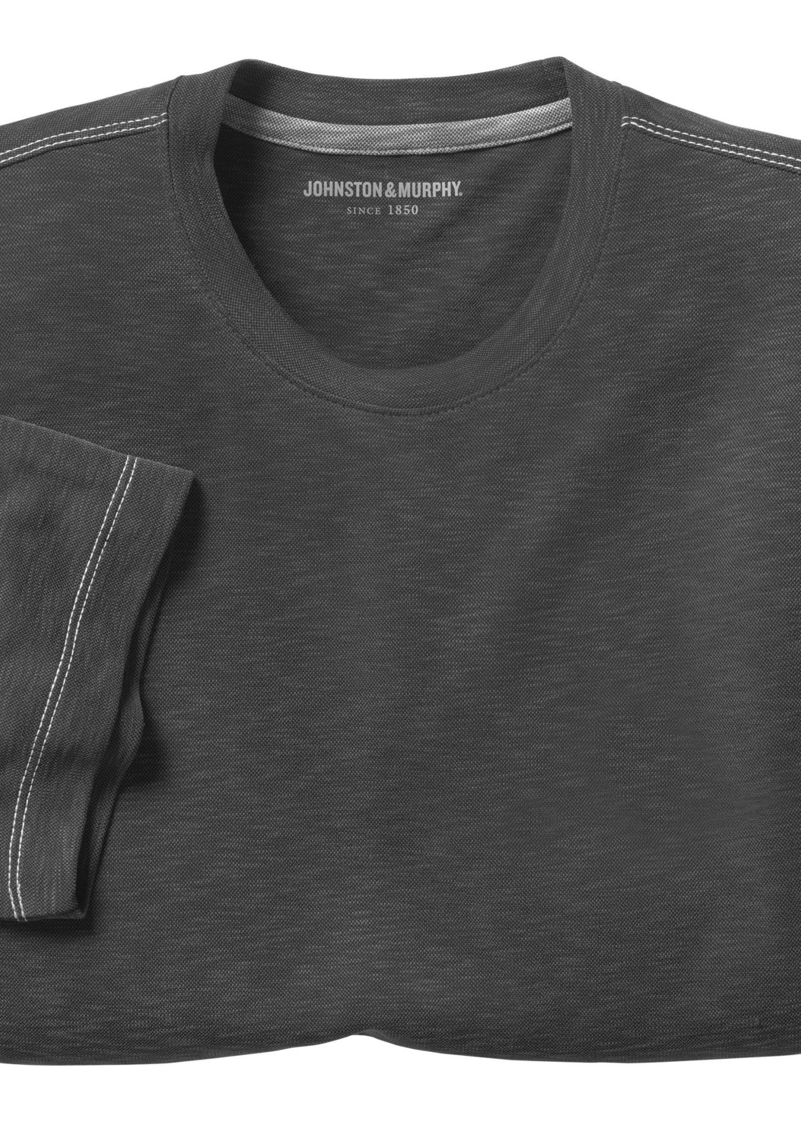 Johnston & Murphy VINTAGE SLUB CREWNECK TEE