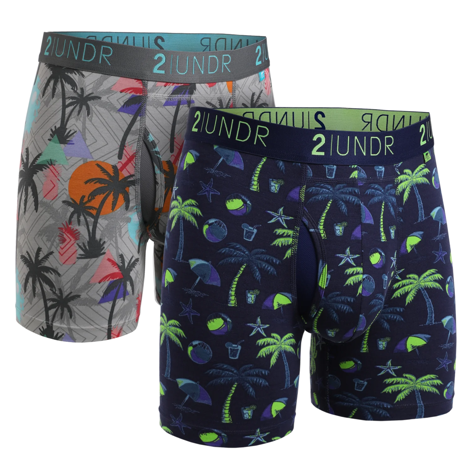 2UNDR SWING SHIFT BOXER BRIEF 2 PACK - LA QUINTA - OASIS