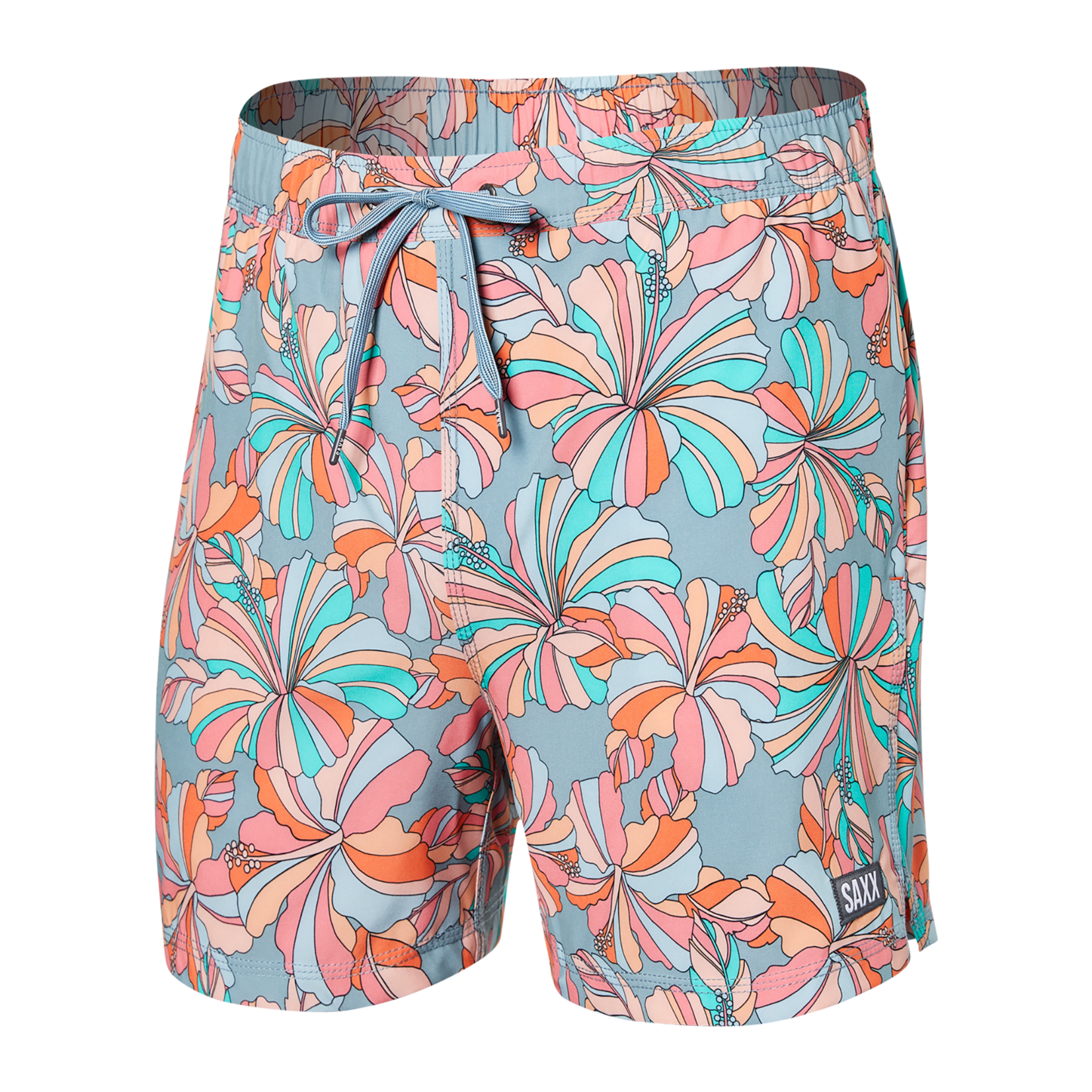 SAXX OH BUOY Stretch Volley Swim Shorts 5" / Flower Pop- Multi