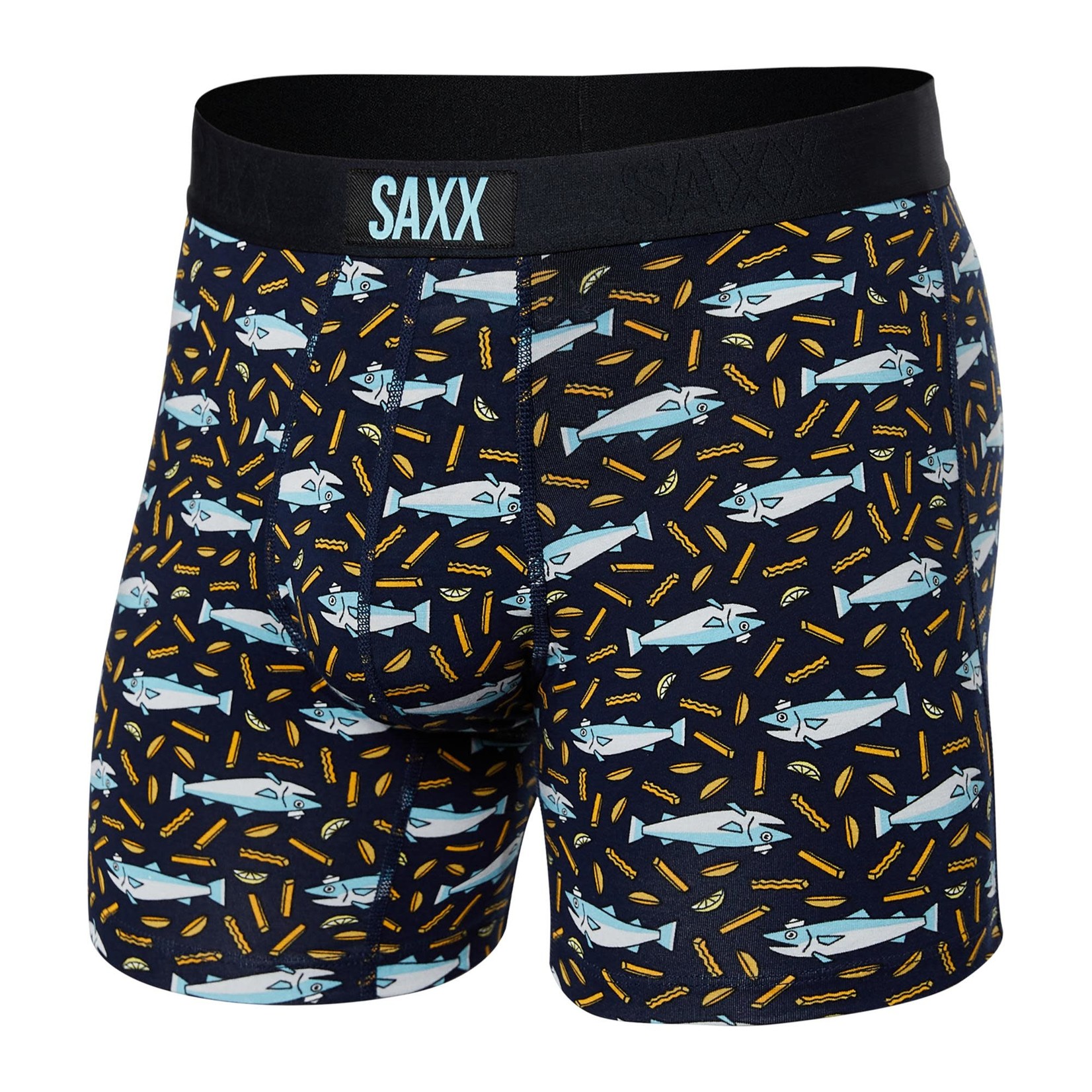 SAXX VIBE Super Soft Boxer Brief / Fish & Chips- Navy