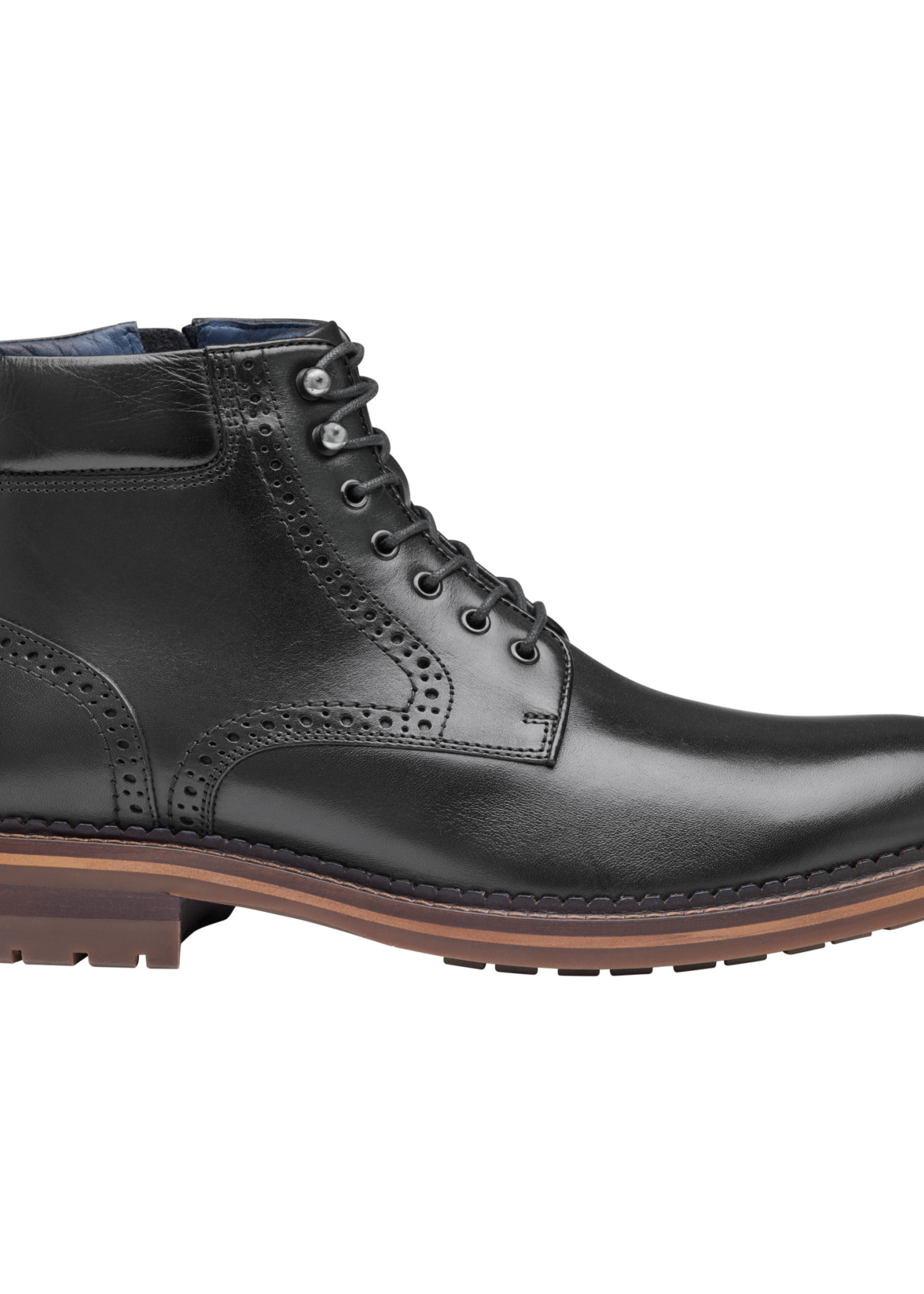 Johnston & Murphy J & M - CONNELLY Black Plain Toe Boot (5681)