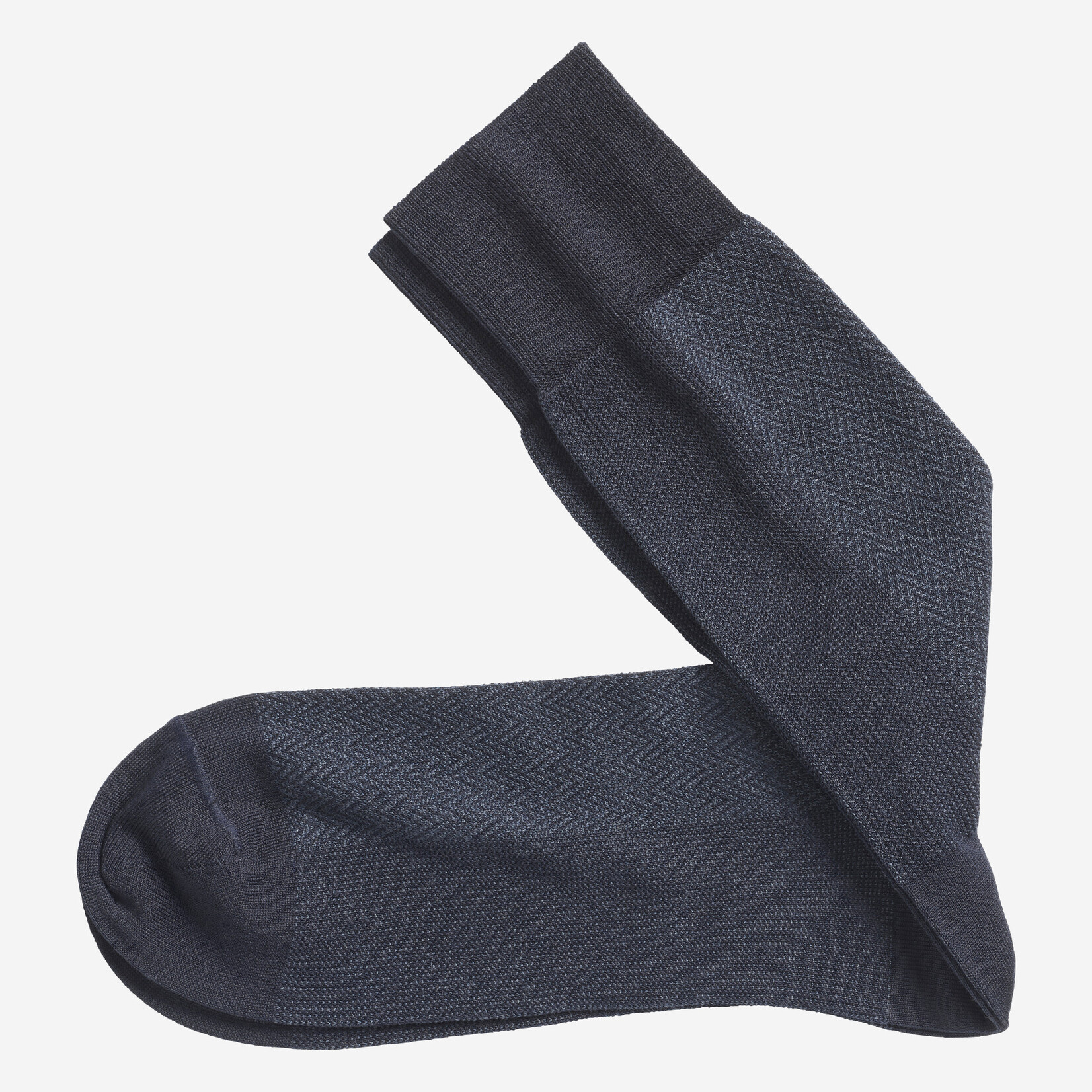 Johnston & Murphy Herringbone Panel Socks