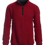 Ethnic Blue Ethnic Blue - Wool Blend 1/4 Zip | Red  (90120H)