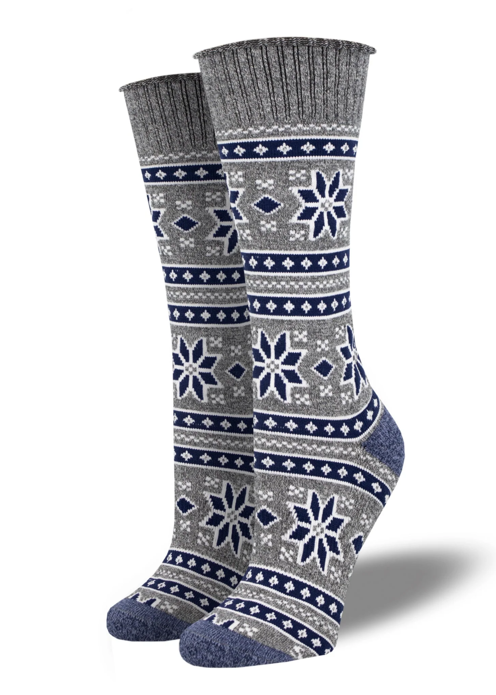 Socksmith Canada Inc OUTLANDS USA RECYCLED COTTON - "WINTER FAIRISLE" SOCKS