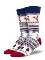 Socksmith Canada Inc Socksmith -  LOBSTER FAIR ISLE | White  (9 -13)