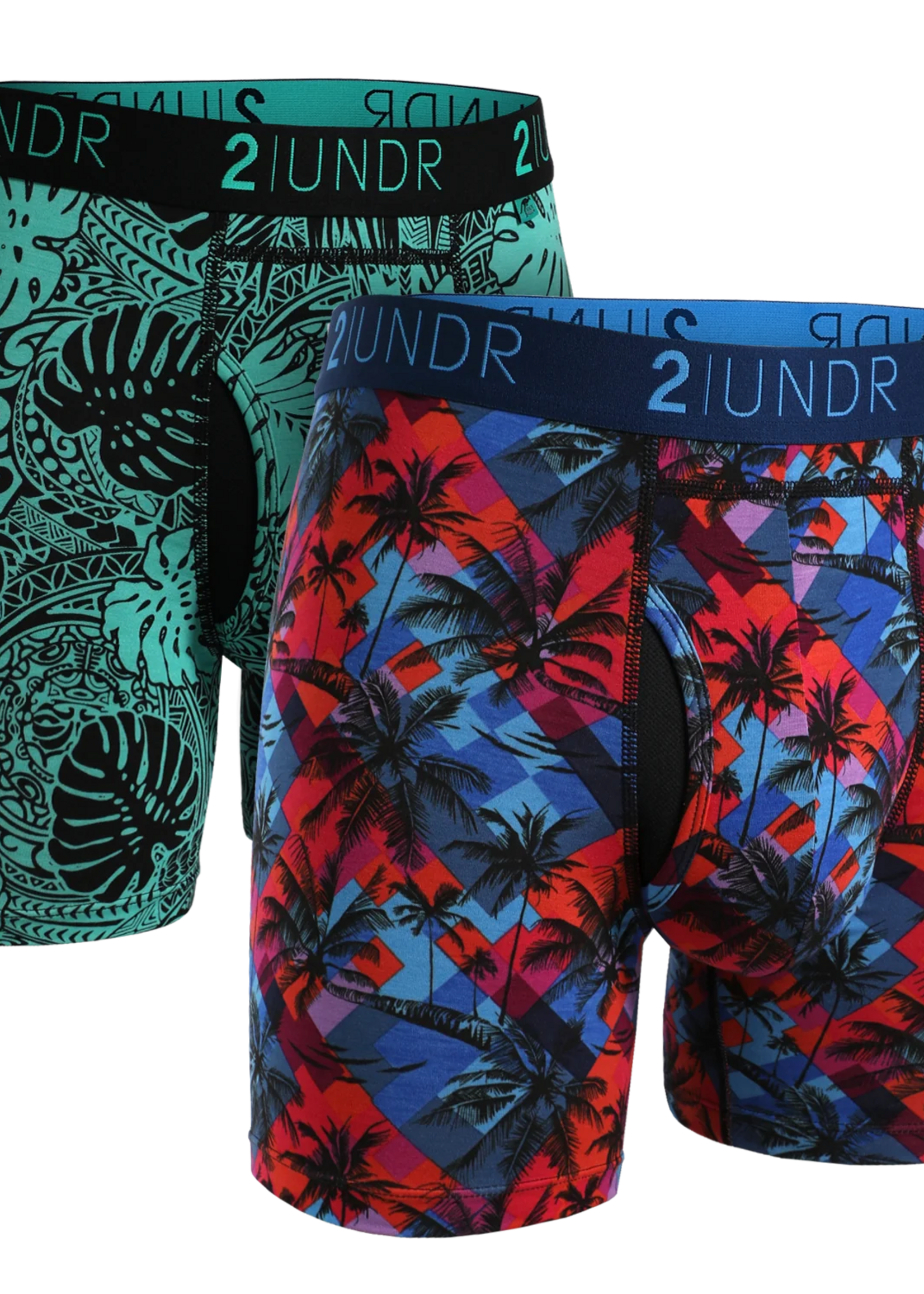 2UNDR SWING SHIFT BOXER BRIEF 2 PACK - SAMOA - FIJI