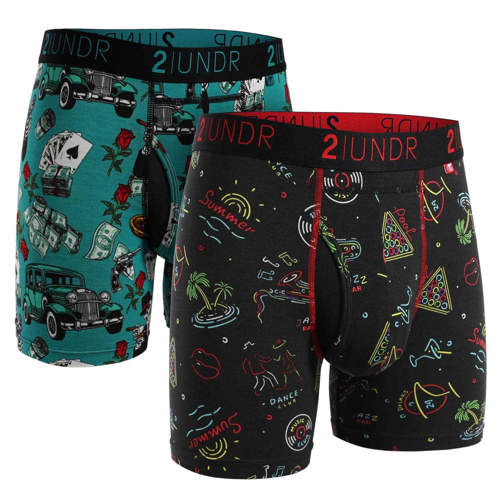 2UNDR SWING SHIFT BOXER BRIEF 2 PACK - MOBSTERS - VEGAS